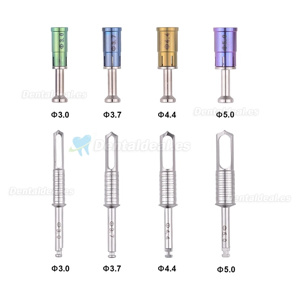 Kit Colector de Hueso Dental con Fresas Trepanadoras para Implantes